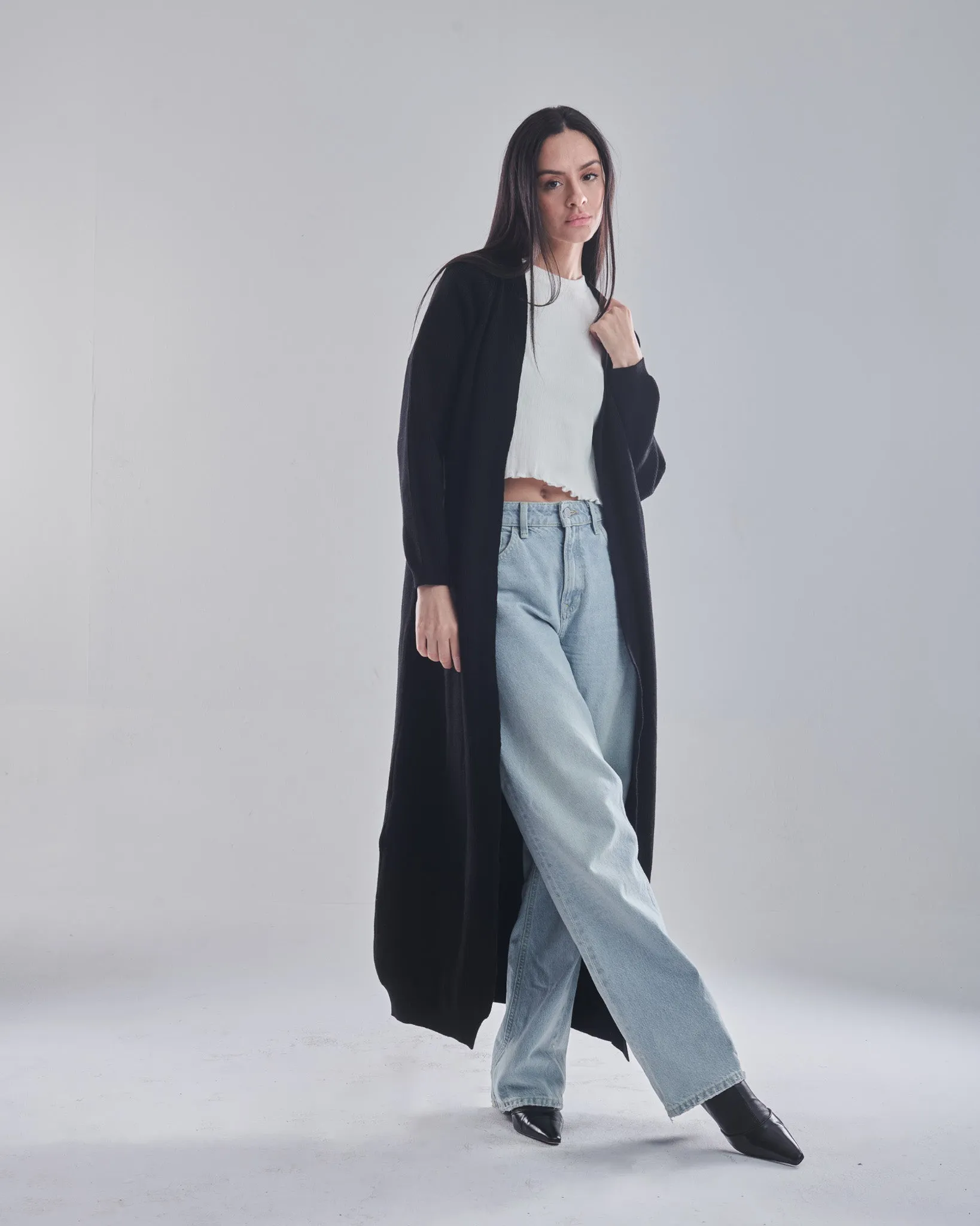 Class cardigan in black