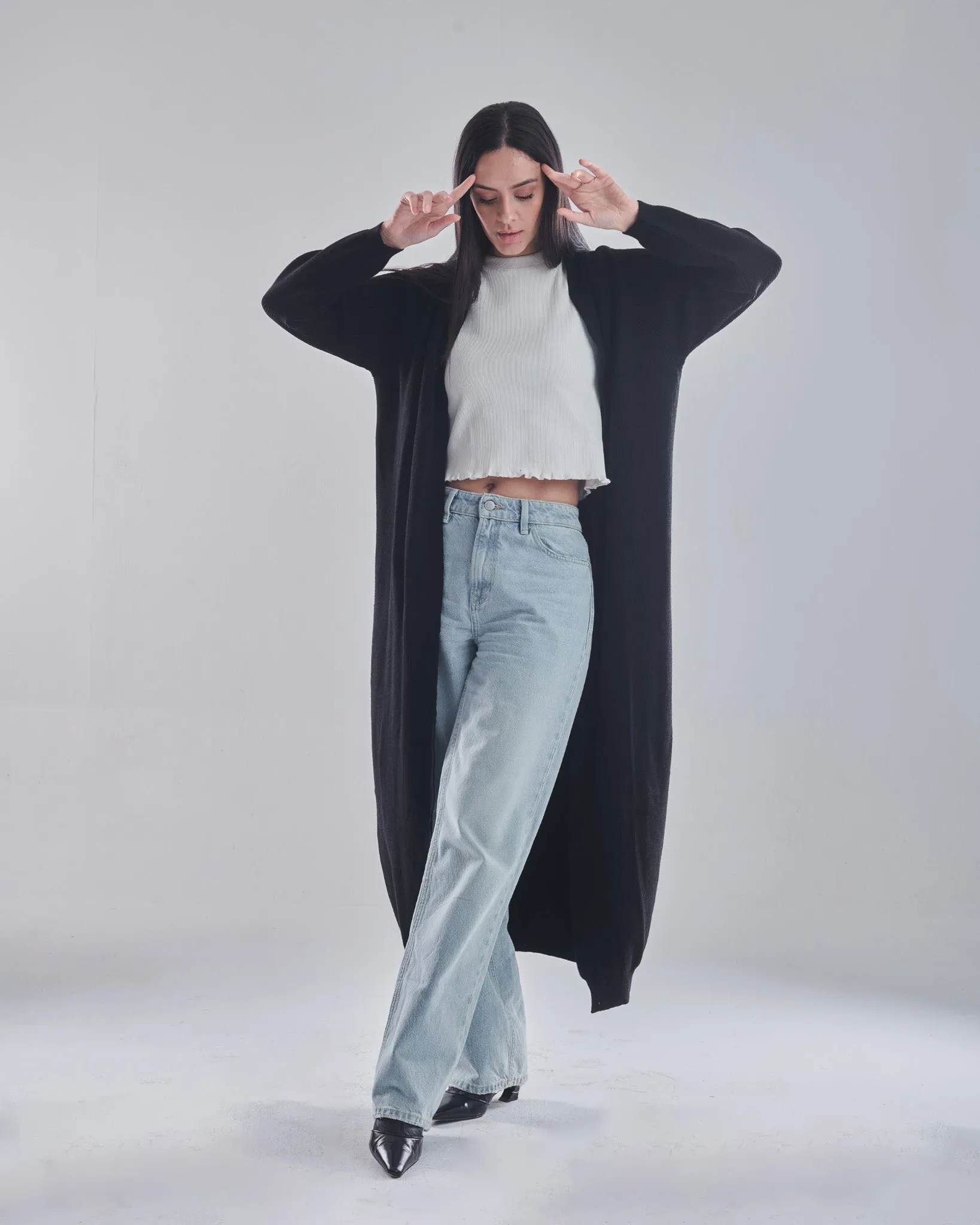 Class cardigan in black