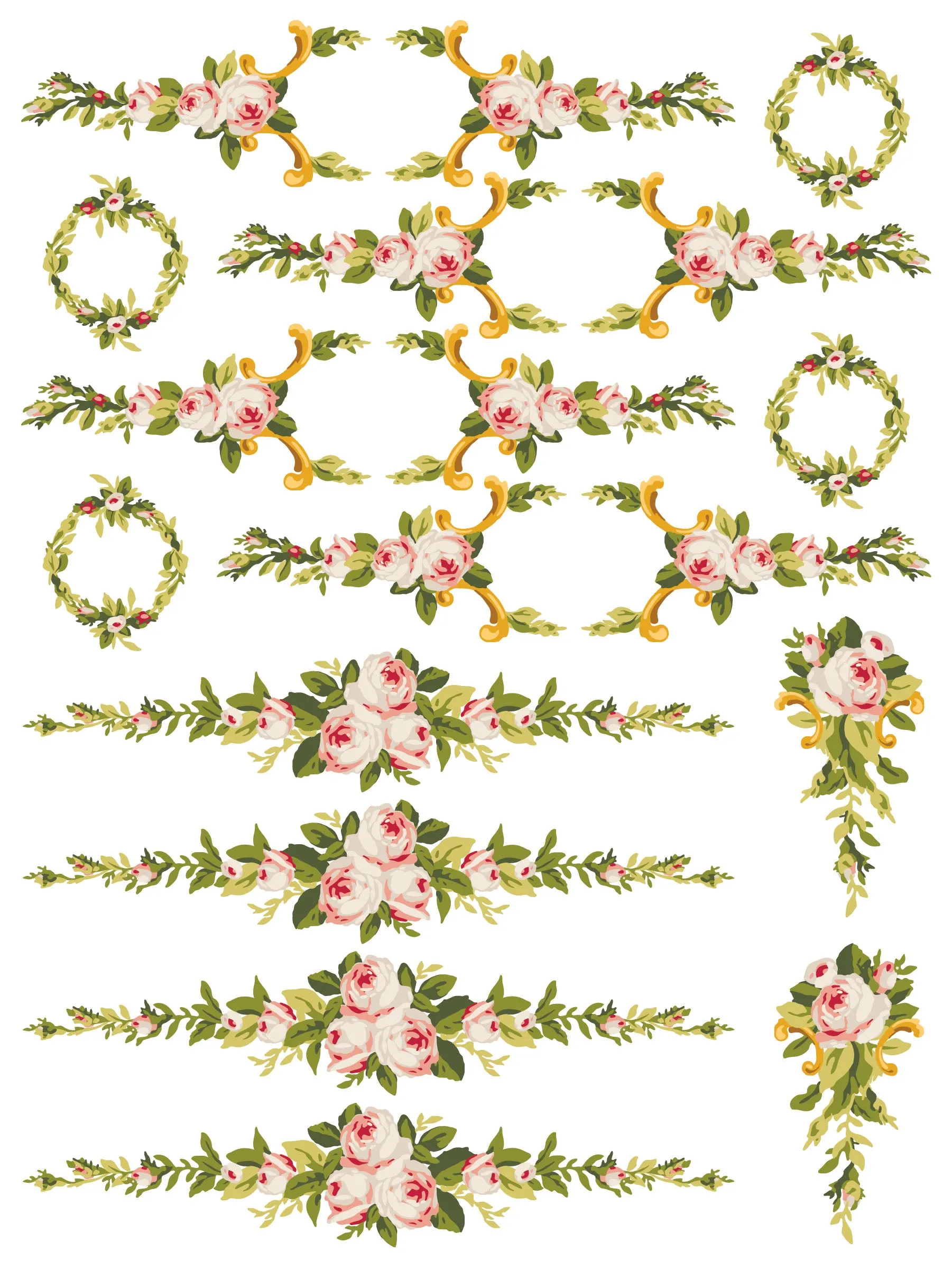 IOD Petit Fleur Pink Paint Inlay - Limited Release