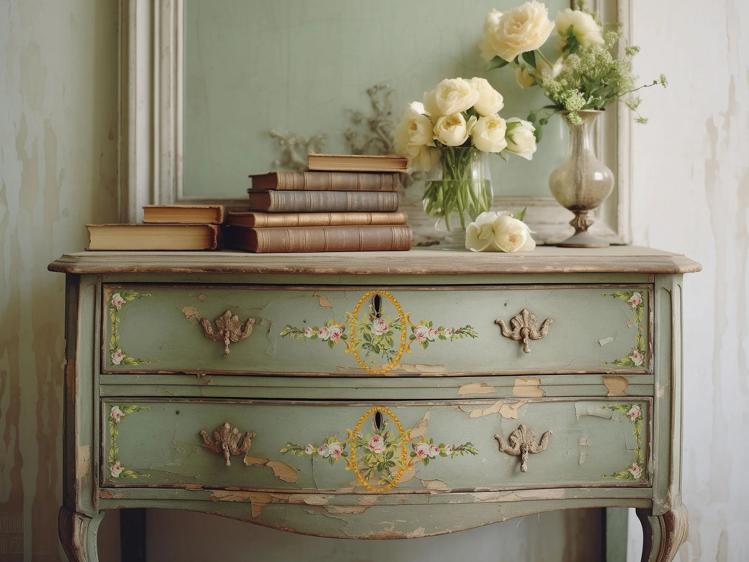 IOD Petit Fleur Pink Paint Inlay - Limited Release