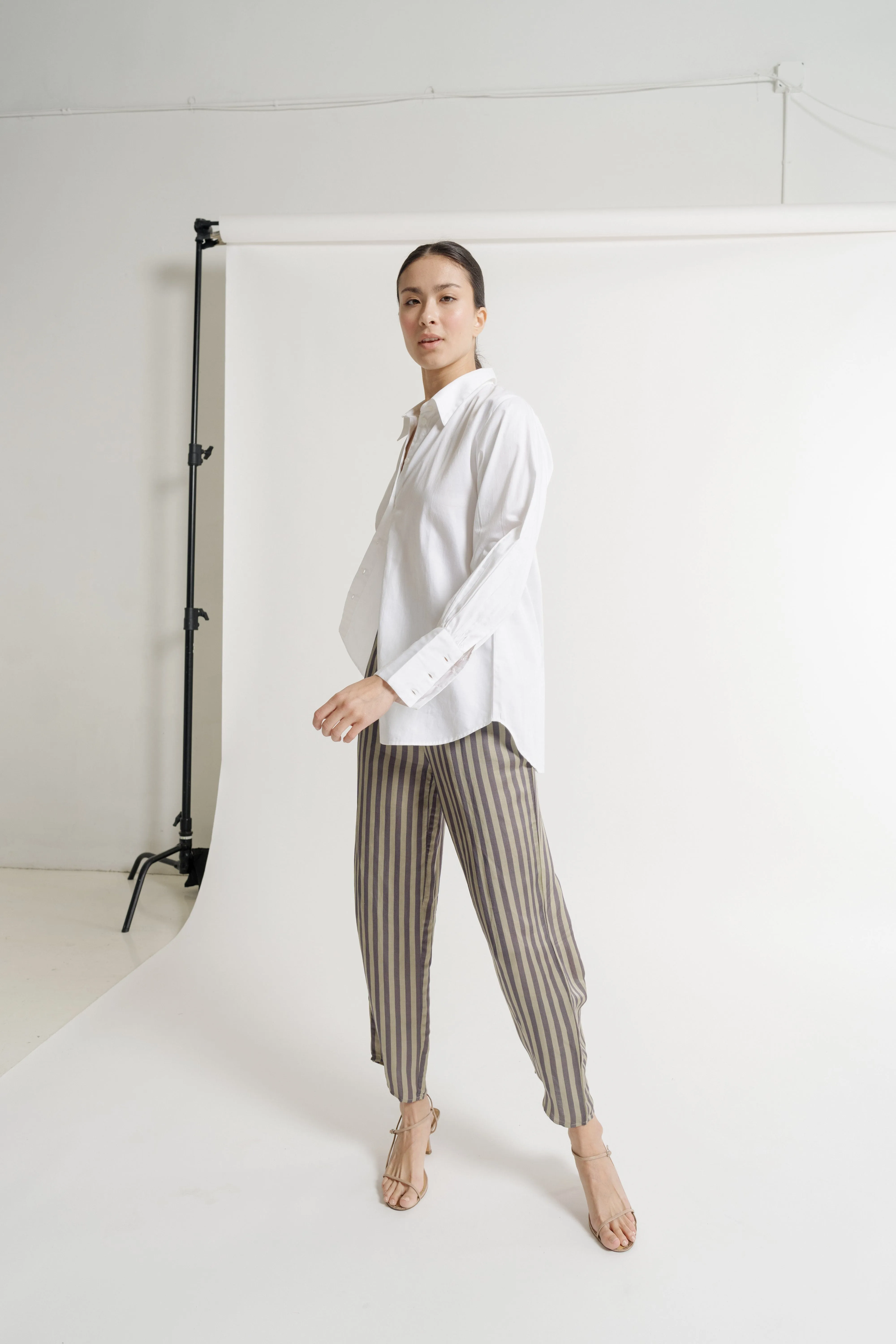 Ruffled Waist Tie Pant - Sample - XS-S