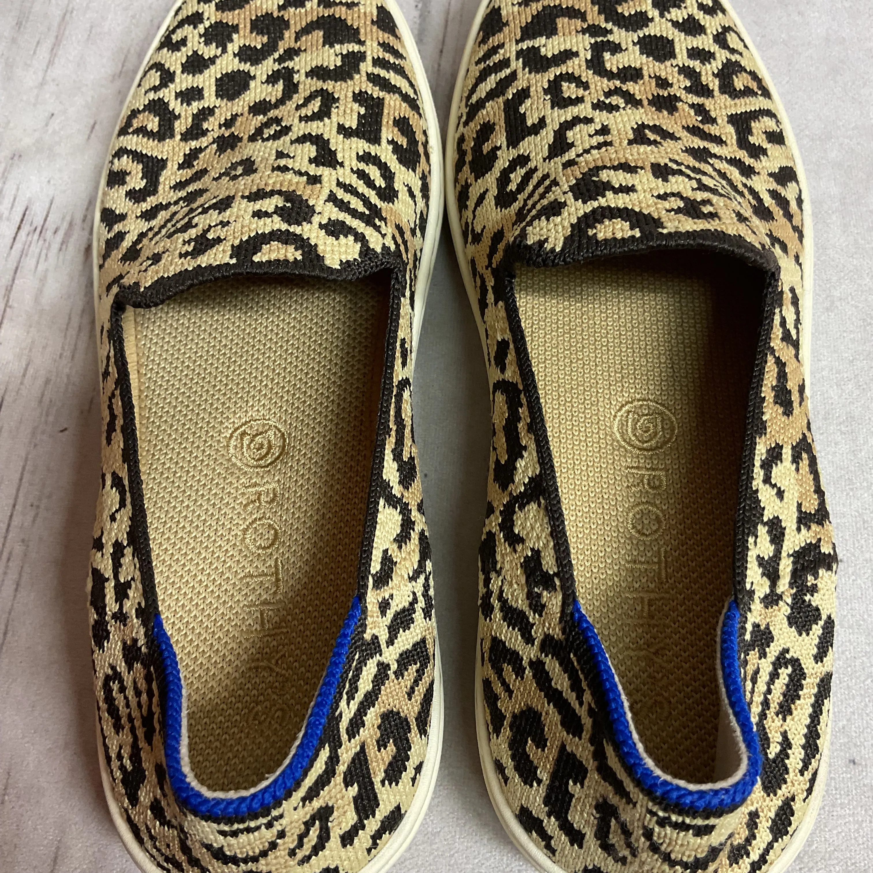 Shoes Flats By Rothys In Animal Print, Size:7