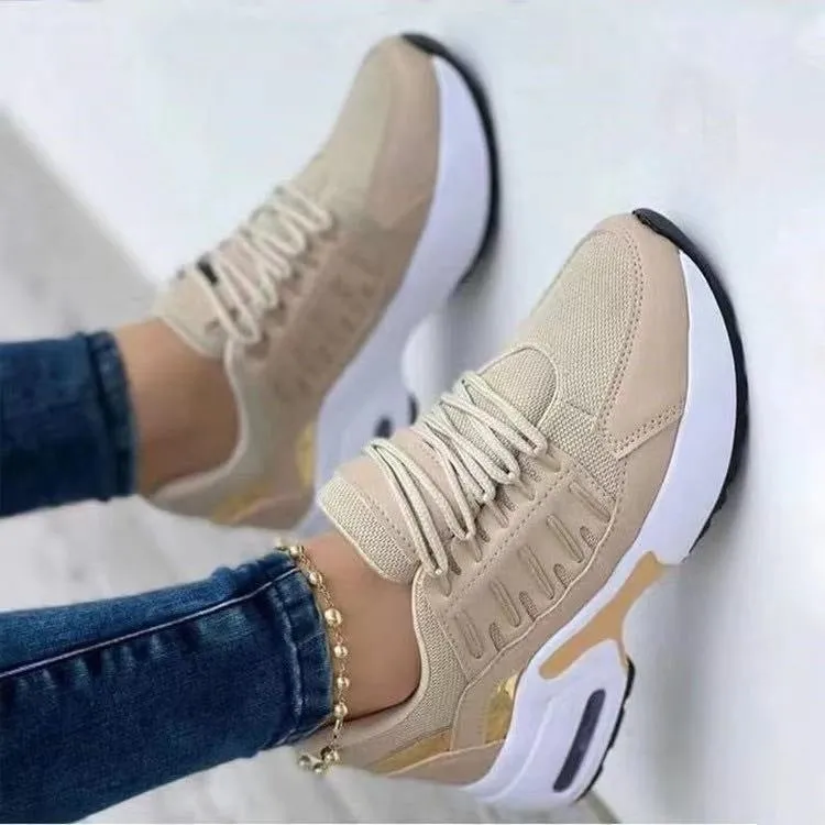 Vanessa  Schnrsneaker mit Keilabsatz fr Damen