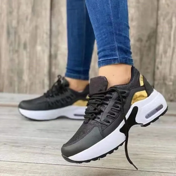 Vanessa  Schnrsneaker mit Keilabsatz fr Damen